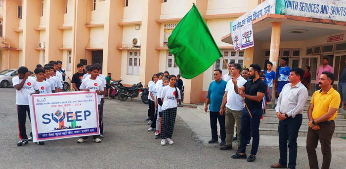 Message of 100% voting from 'Marathon for Democracy' in Una